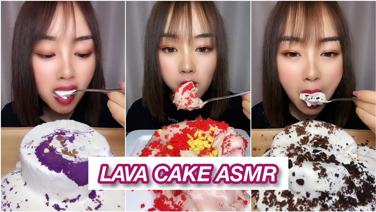 LAVA CAKE ASMR / ASMR MUKBANG / EATING DESSERT