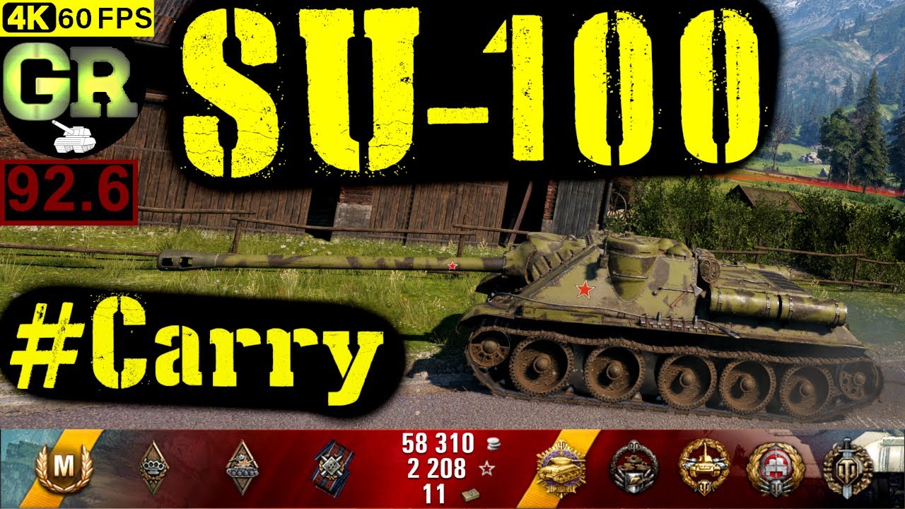 93_World of Tanks SU-100 WoT Replay - 11 Kills 3.8K DMG(Patch 1.4.0)