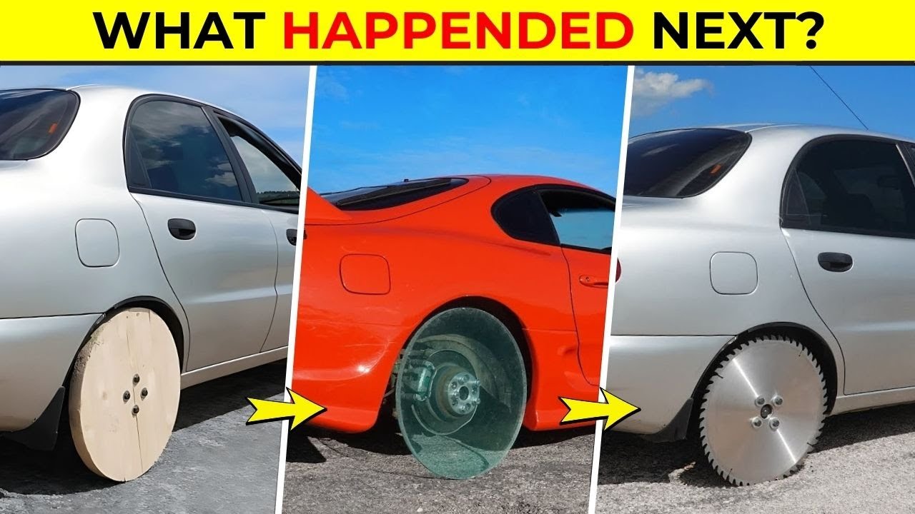 What REALLY Happens with Glass, Wood & Metal Tyres!🔥