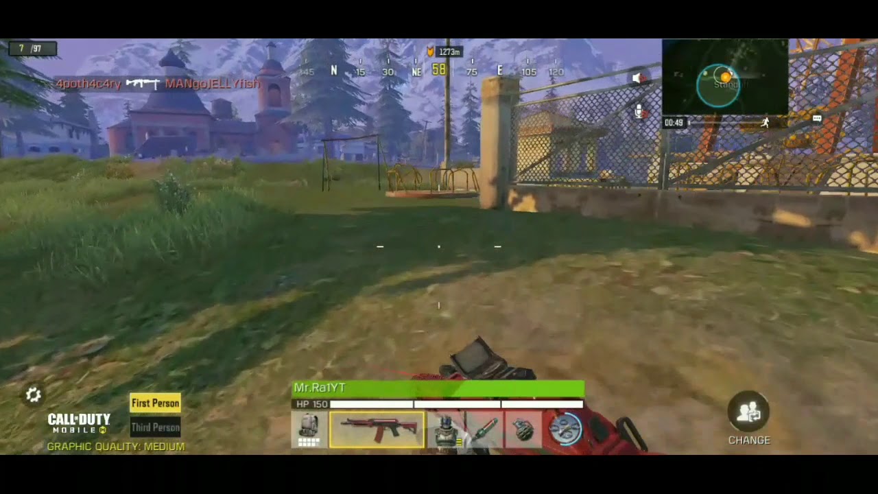 Mr.Ra1 was in my game| I was shoting off the tank and he killed... Me from Back /Cod Mobile