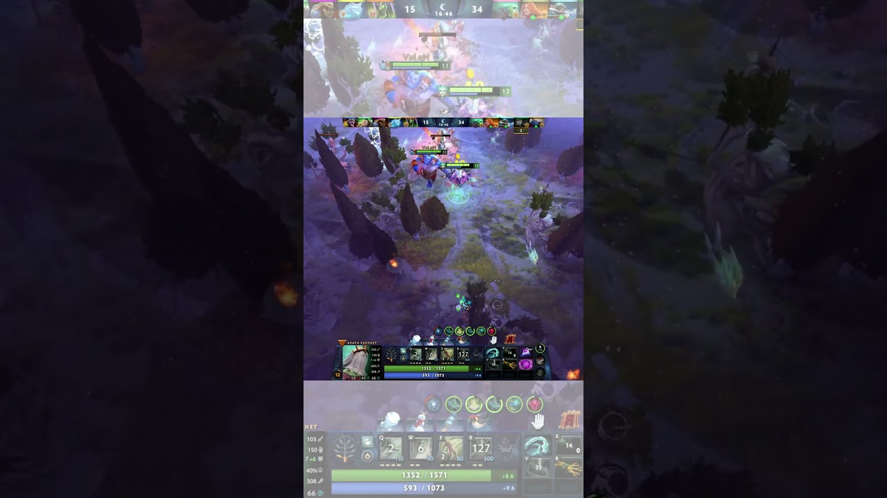 HIGHLIGHT DEATH PROPHET DEFENDING TOWER AND KILL DOTA 2 patch 7.40c  