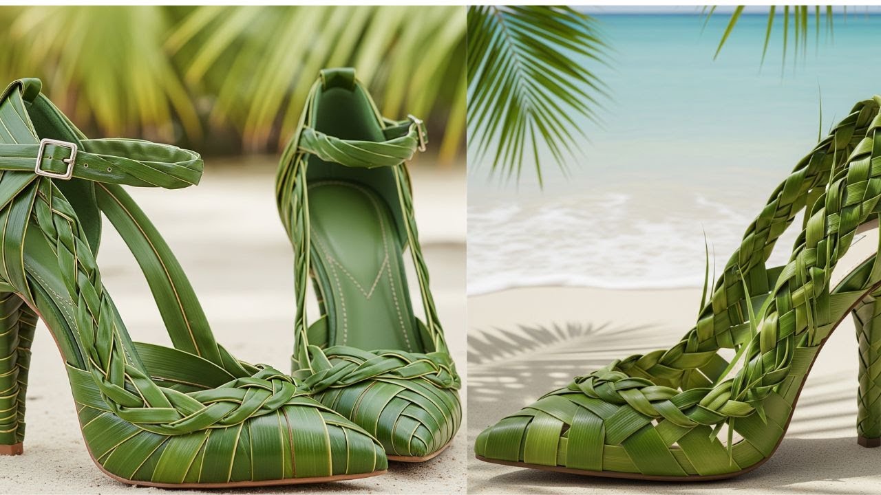 SECRET to Making Coconut Sandals from Coconut  Leaves - Best coconut compilation