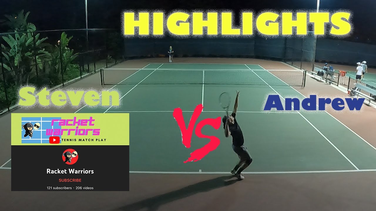 Practice Match Highlights!!! Andrew (UTR 7) VS Steven (USTA 4.0)
