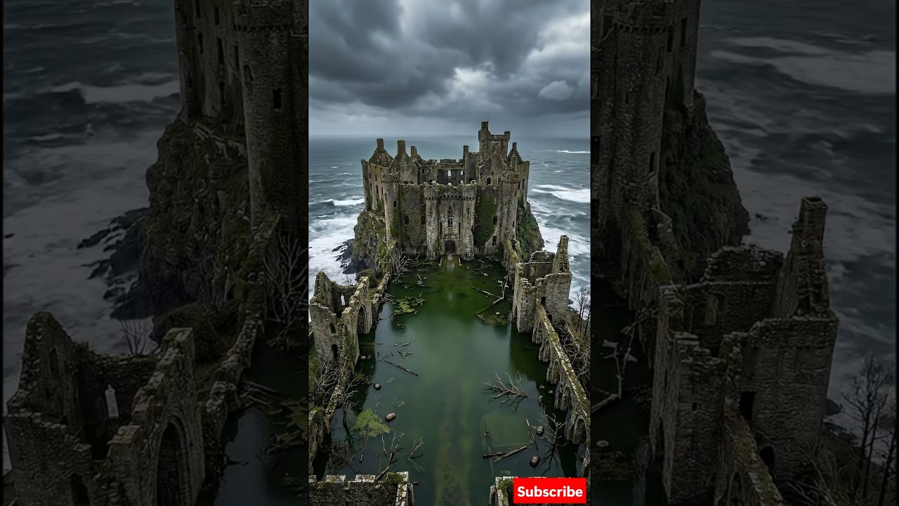 Restoring a Clifftop Fortress: From Ocean Ruins to Coastal Splendor 🏰🌊 #shorts #restoration