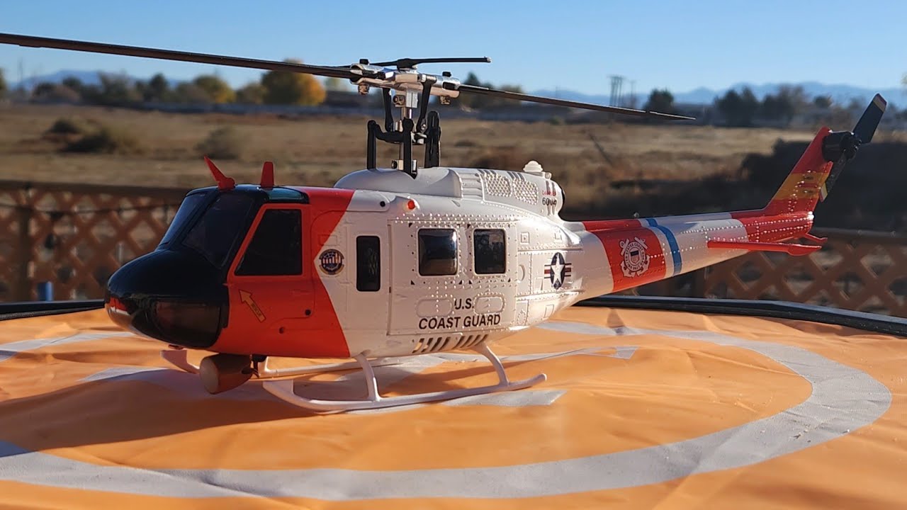 Coast Guard UH-1D Huey training in the desert?