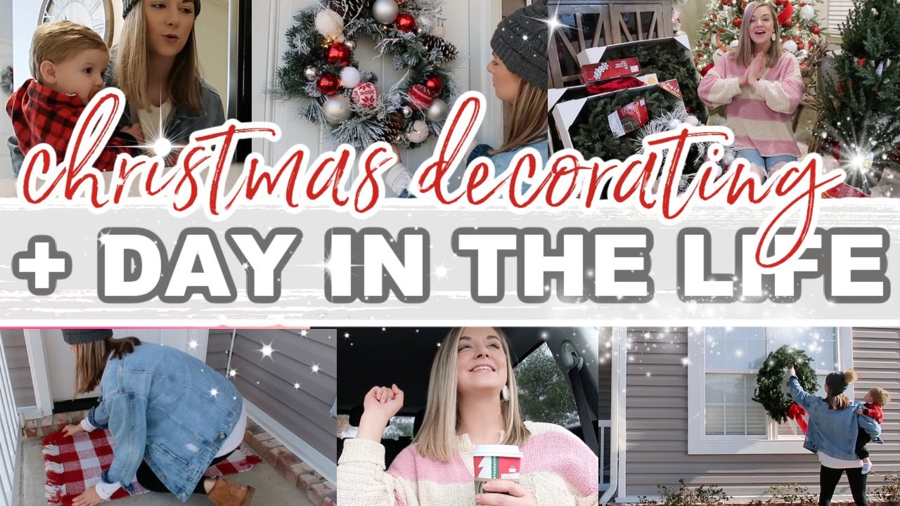 2022 CHRISTMAS DECORATING + DAY IN THE LIFE! | OUTDOOR CHRISTMAS DECOR! | Lauren Yarbrough