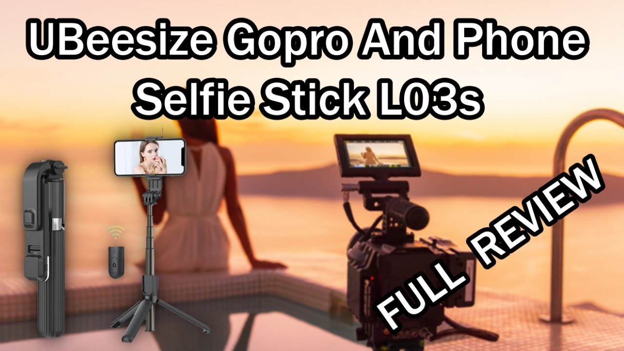 UBeesize GoPro And Smart Phone Selfie Stick L03s with Light And Remote Control QUICK REVIEW