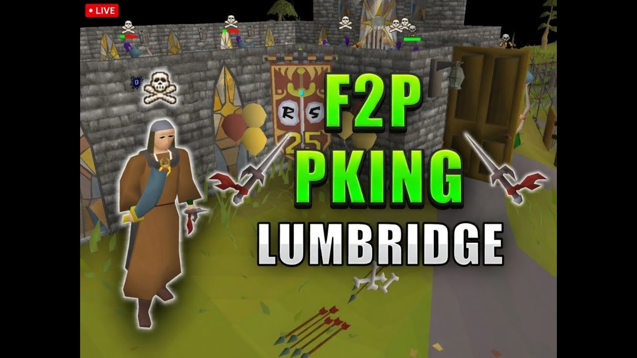 Old School RuneScape / F2P PKING WITH MOOLETA / LUMBRIDGE W561 / LIVE