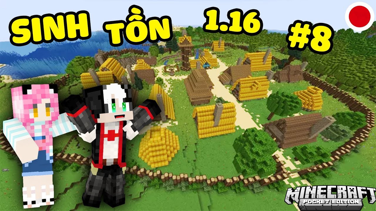 REDHOOD & MỀU THỬ THÁCH SINH TỒN TRONG MINECRAFT 1.15 TẬP 8:MỀU XÂY DỰNG TƯỜNG THÀNH BẢO VỆ DÂN LÀNG