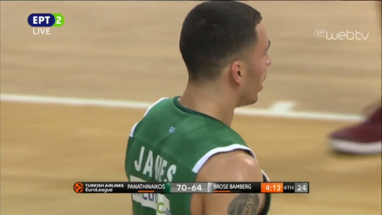 Mike James amazing 2pts vs Brose Bamberg