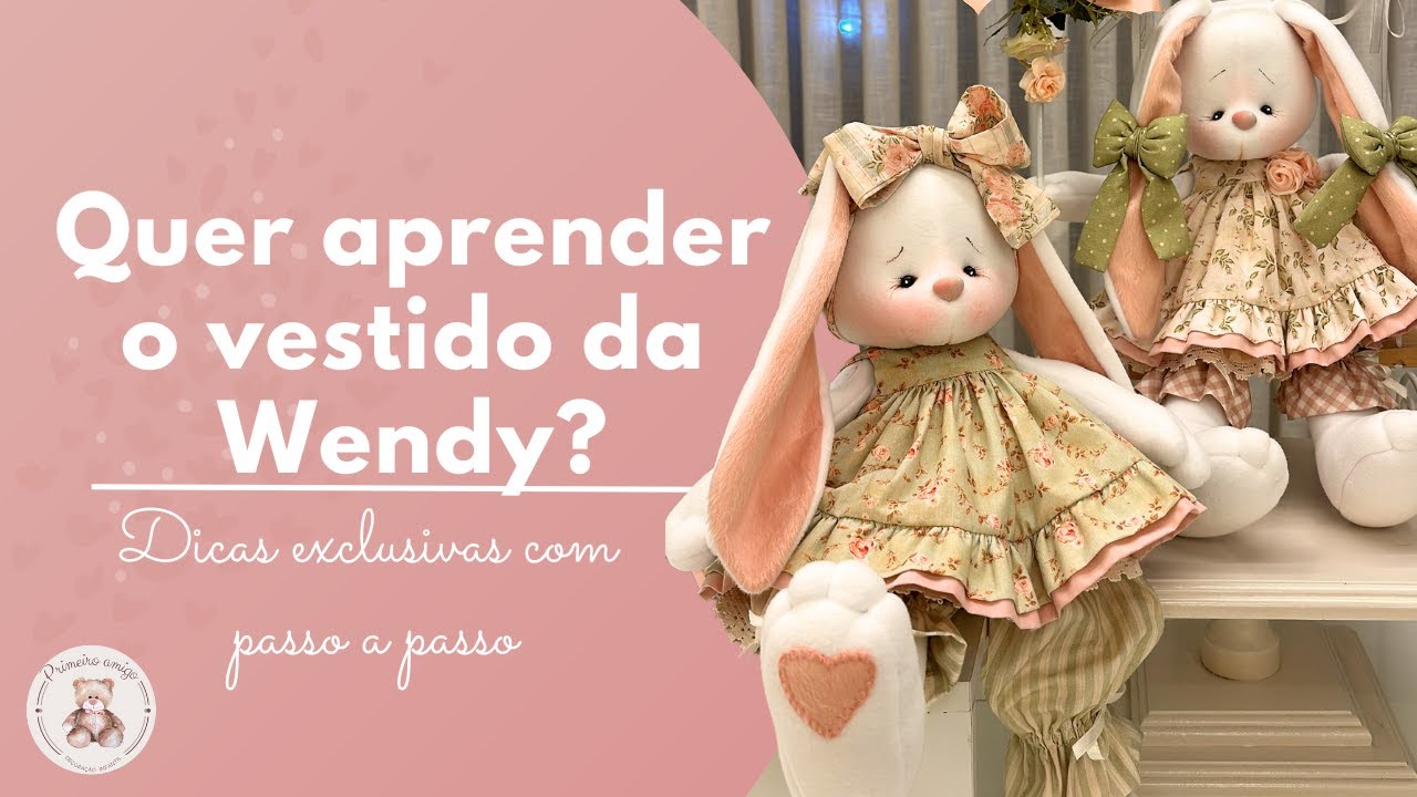 Aprenda a fazer o vestido da Coelha Wendy | Artesanato de Alto Padrão | Coelha de Páscoa