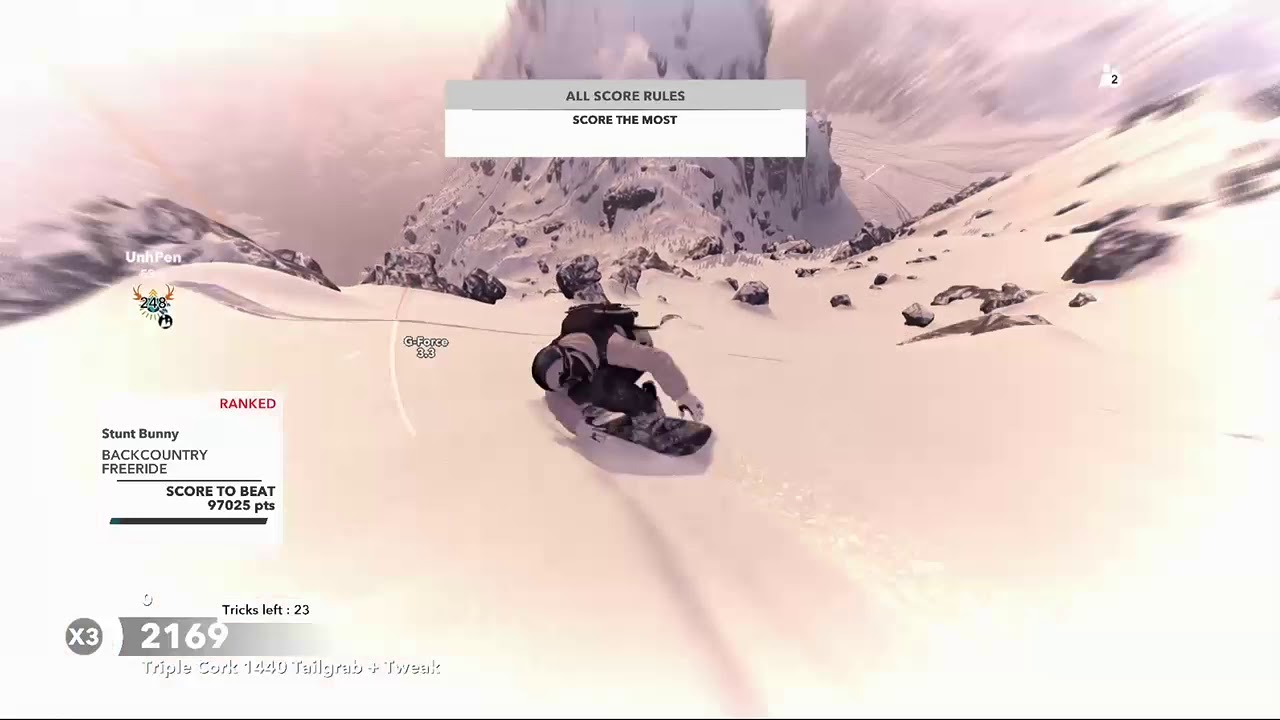 STEEP - Stunt Bunny World Record Score 102,741 (Xbox)