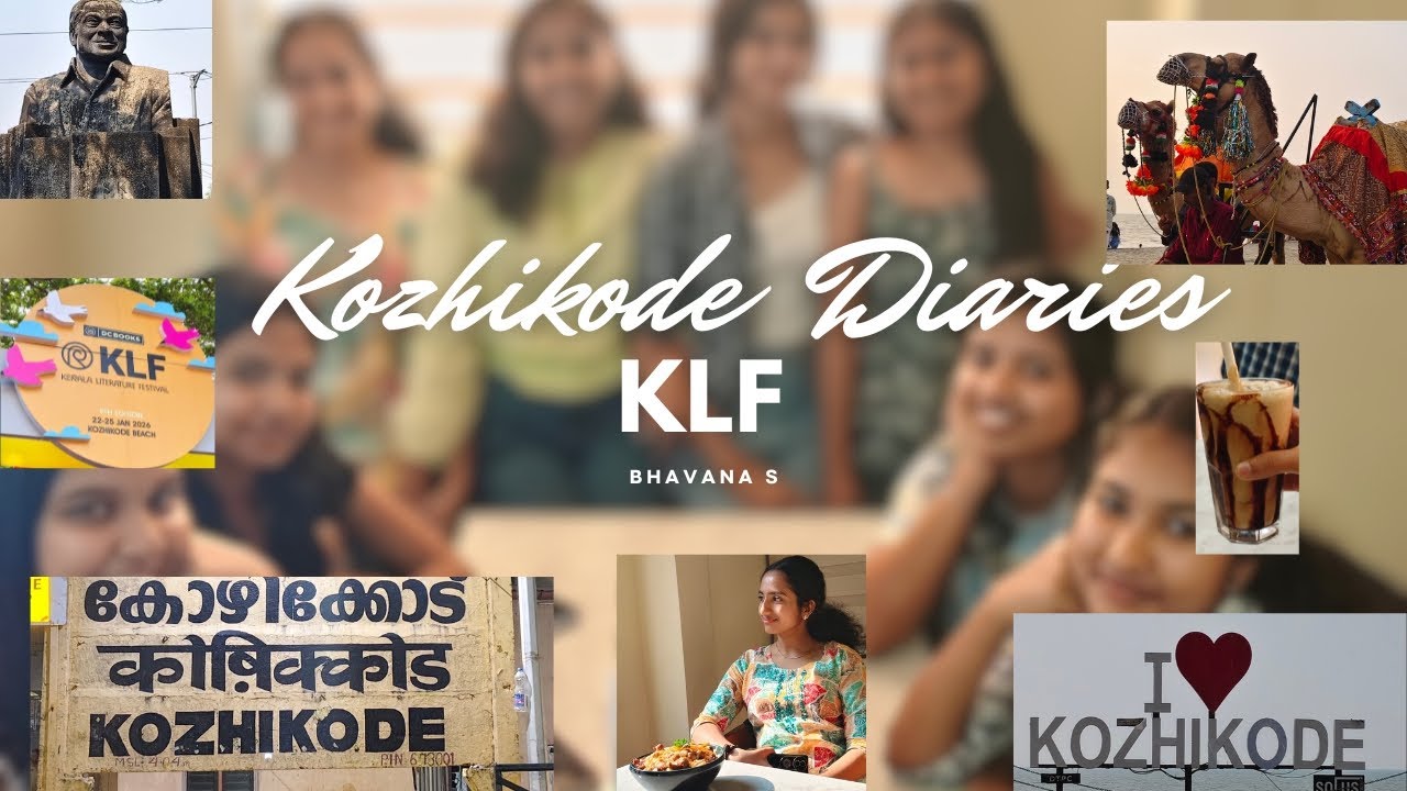 Kozhikode Diaries ⛱️| KLF📖| Food🥨| Beach🌊| @Bhavana_s  #kozhikode #cuk #centraluniversityofkerala 