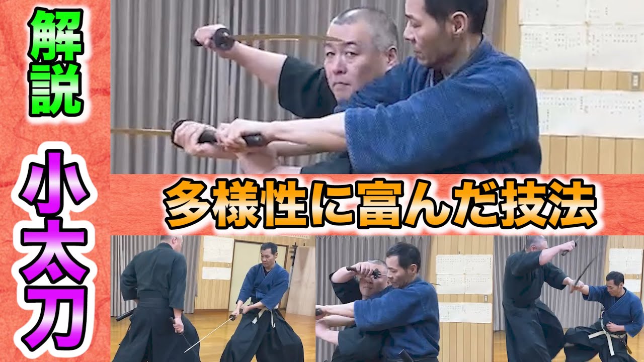 剣術解説　小太刀の使い方とは？座り、体術、甲冑想定、組太刀！様々な小太刀の技法を解説！　浅山一伝流兵法小太刀、脇差の技術　簡易解説動画　iaido wakizashi