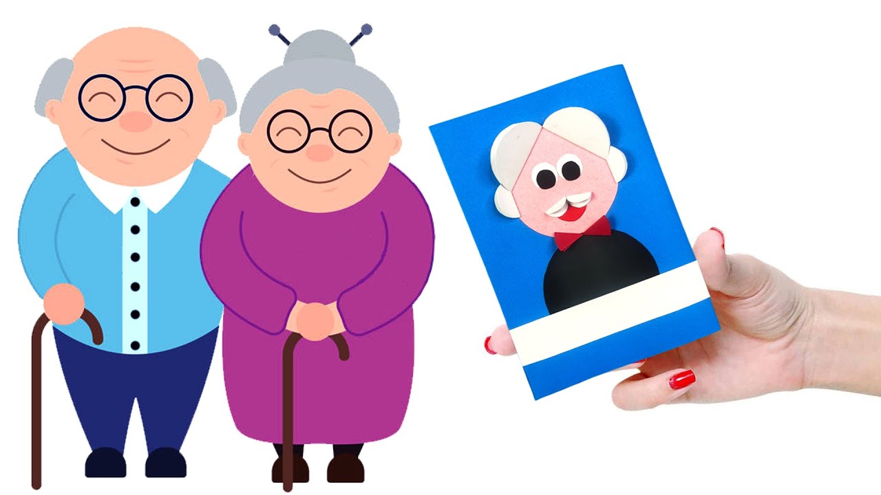 Greeting Card For Grand Parents | Greeting Card For Dada Dadi | Crafts Junction