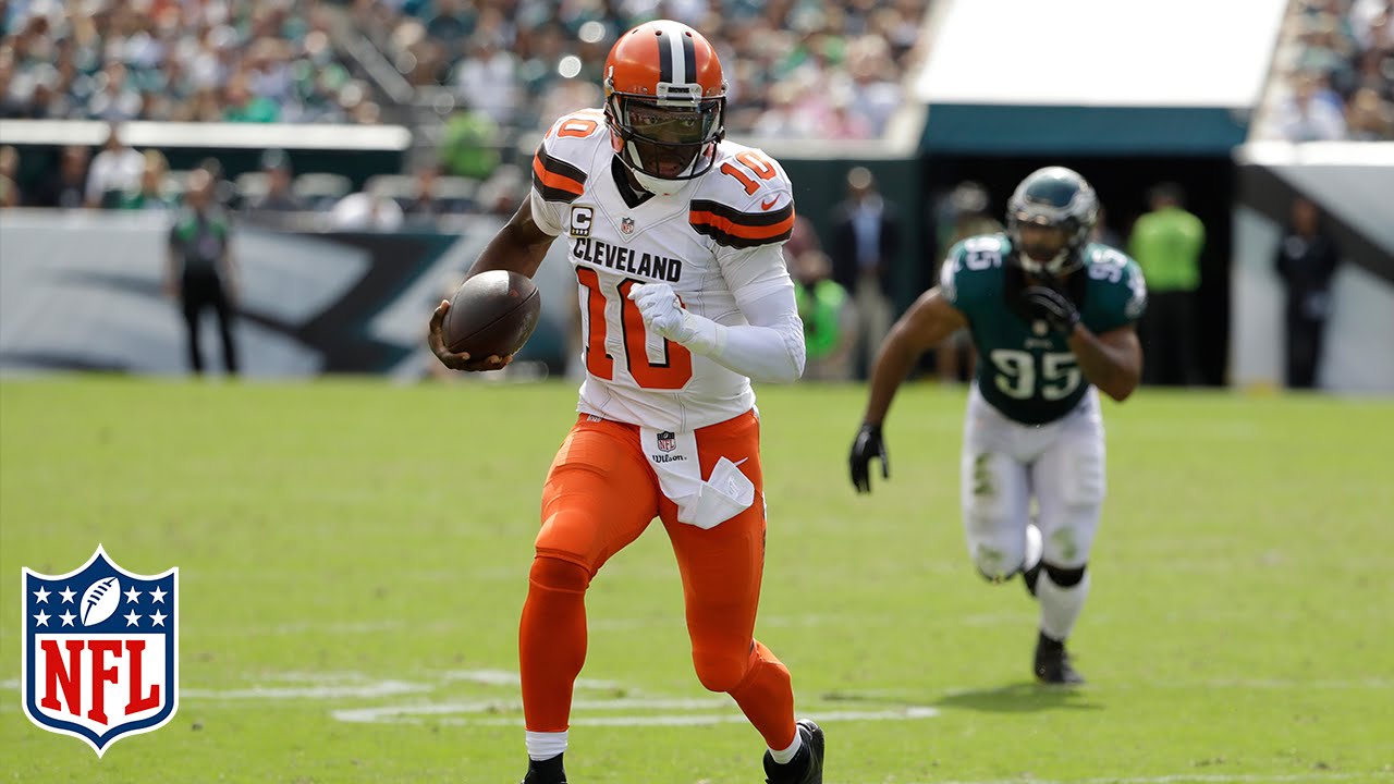 RGIII Injures Shoulder vs Eagles | Browns vs. Eagles | NFL