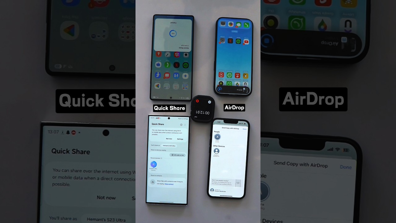 Quick Share Vs AirDrop: iPhone Vs Samsung - Which One Has Better File Sharing Speed