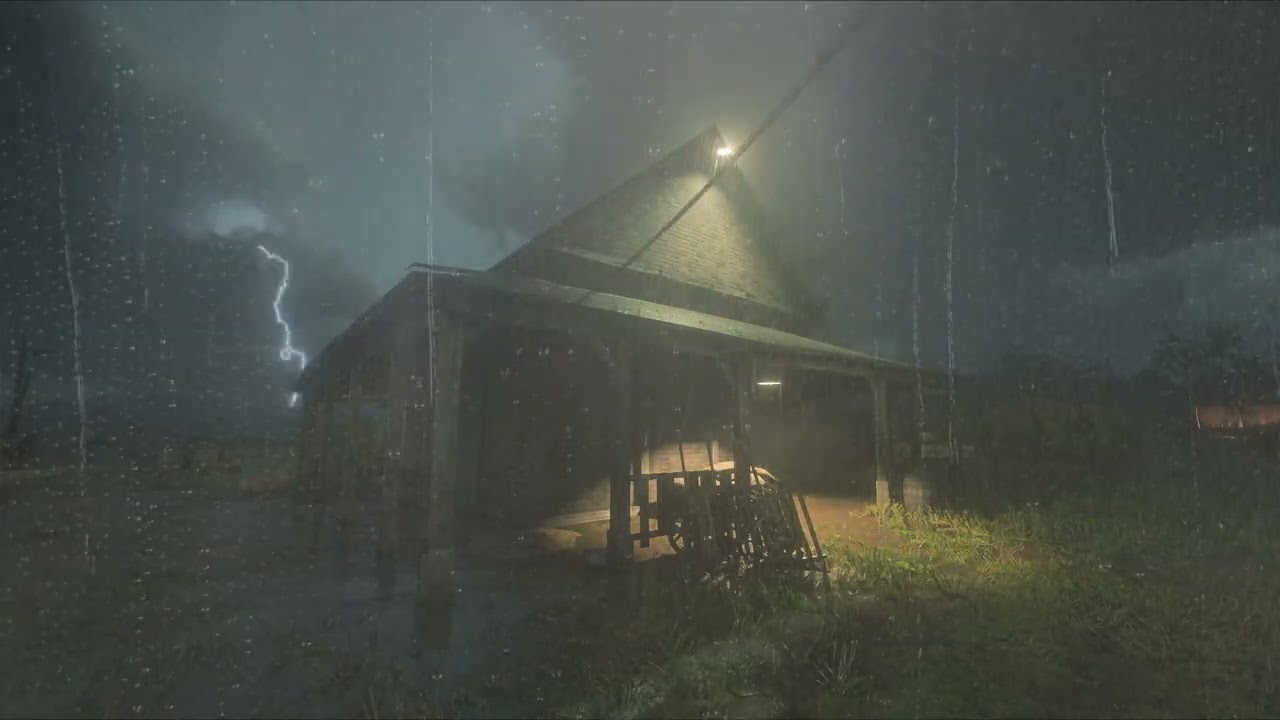 Thunder Cracks & Heavy Rain | Dark Storm Ambience | RDR 2
