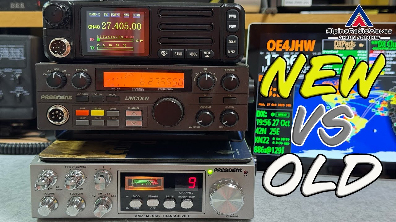 New vs. Old (CB) Radios - HamGeek 6699 vs. President Lincoln 1 vs. President Grant 1 on 10&11 meters