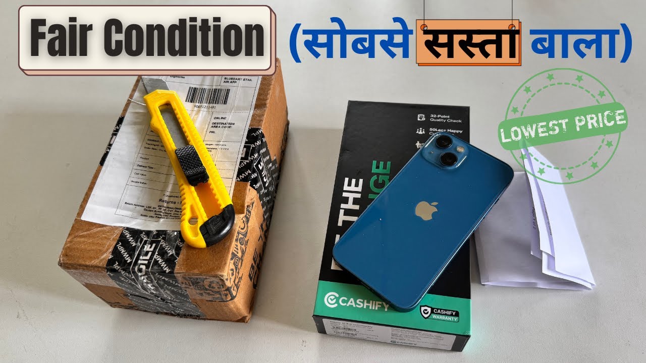 Cashify Refurbised iPhone 13 Unboxing & Real Testing ( Fair Condition )