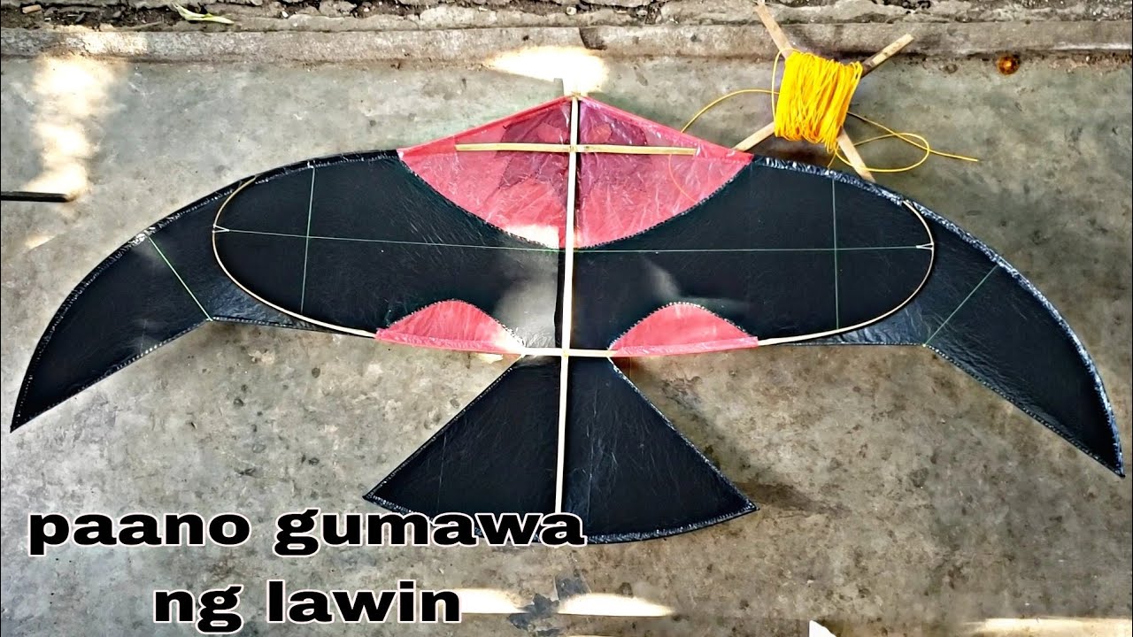 Paano gumawa ng lawin saranggola.