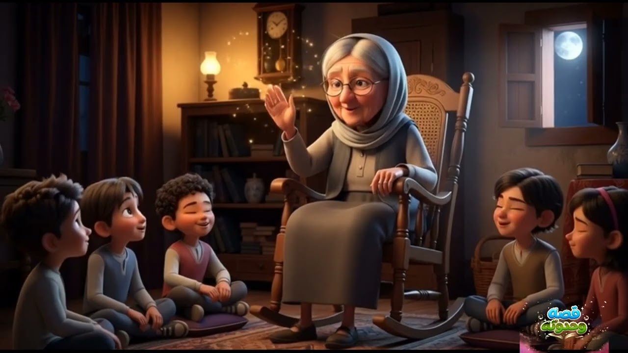 كنز وادي الظلال 👵✨ حكاية الجدة اللي خلت المغامرة تبان قدام عينيهم!لما الجدة بدأت الحكاية… الكنـز 