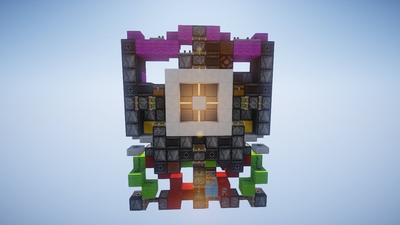 Minecraft: 3x3 Seamless Bank Vault Door Tutorial [1.11+]