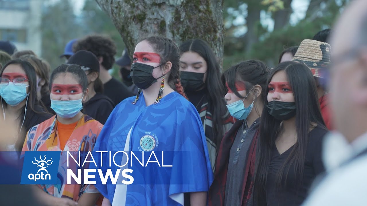 Students in B.C. walkout after Haisla student say he was mocked for wearing regalia | APTN News