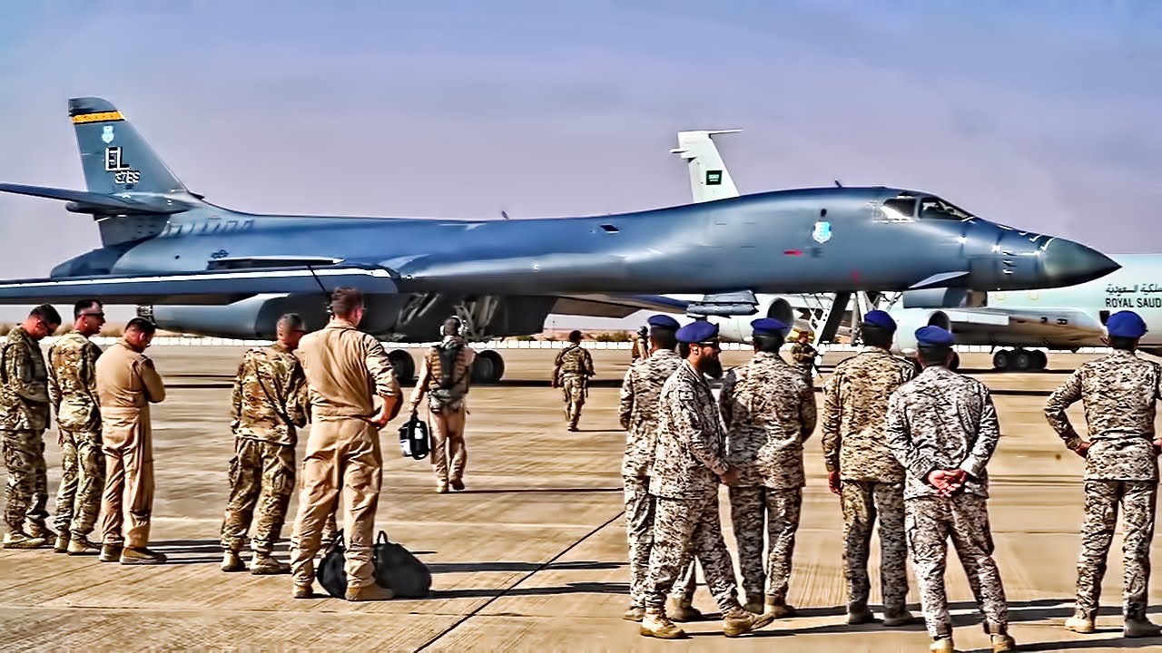 U.S. B-1B Lancer Bombers Go To Saudi Arabia (2019)