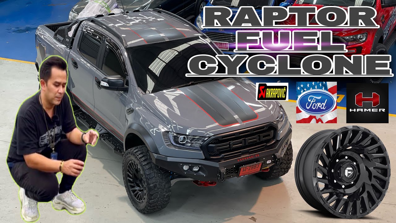 FORD RAPTOR X แต่งชุด HAMERรอบคัน ล้อแม็กซ์เมกา FUEL CYCLONE X COOPER สายยกสูงหัวใจสปอร์ต อย่าพลาด❗️