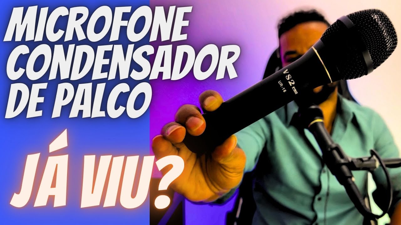 Microfone Condensador VS2PRO UR16 Profissional / nunca vi nada igual #microfonebm800 #microfones