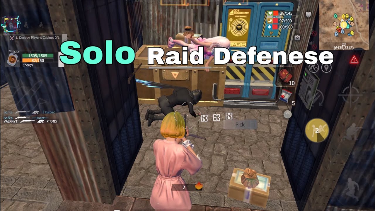 They Come To Raid Me 1vs4 But This Happened Last Island Of Survival 