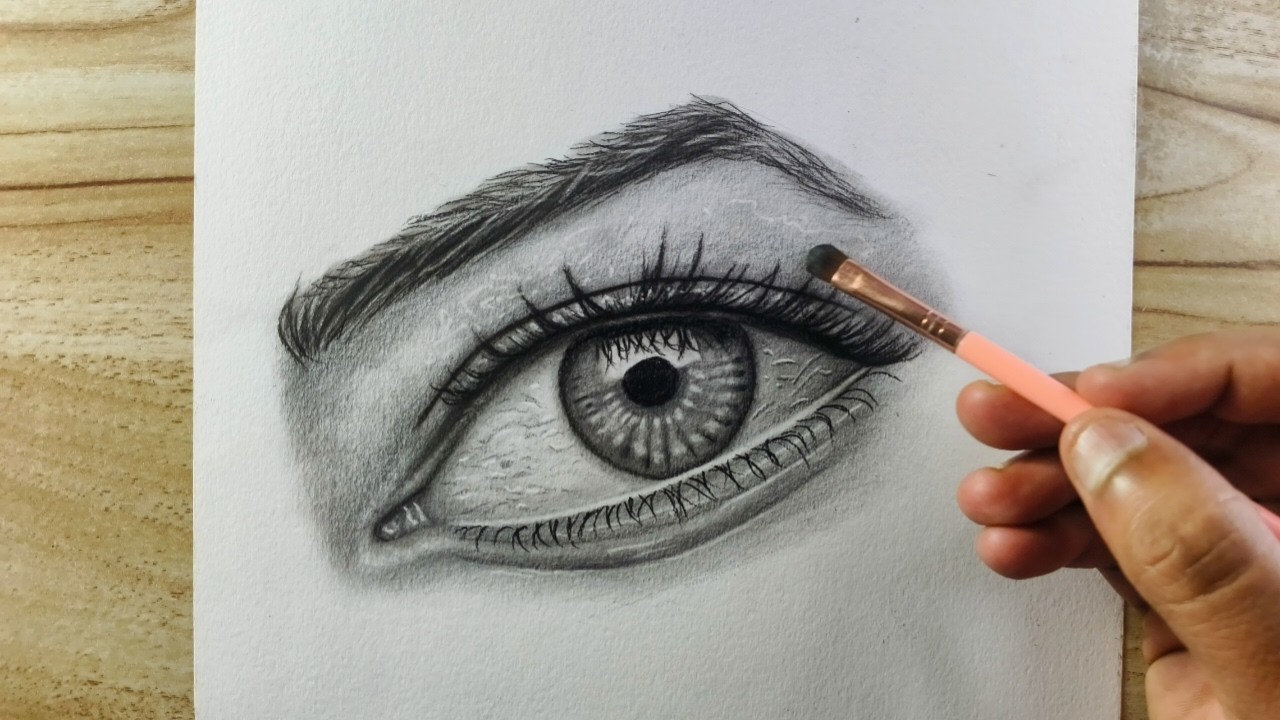 Realistic eye drawing| tutorial |