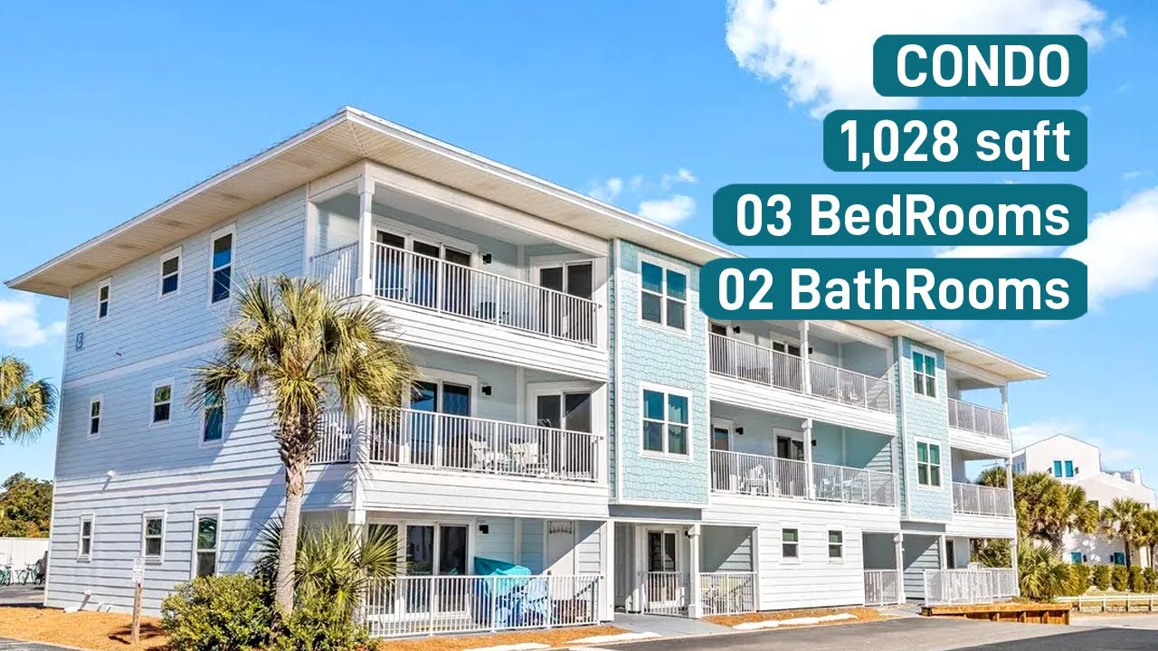 Seagrove Beach Condo Tour - 30A Beachside Villas Coastal Condo Walkthrough