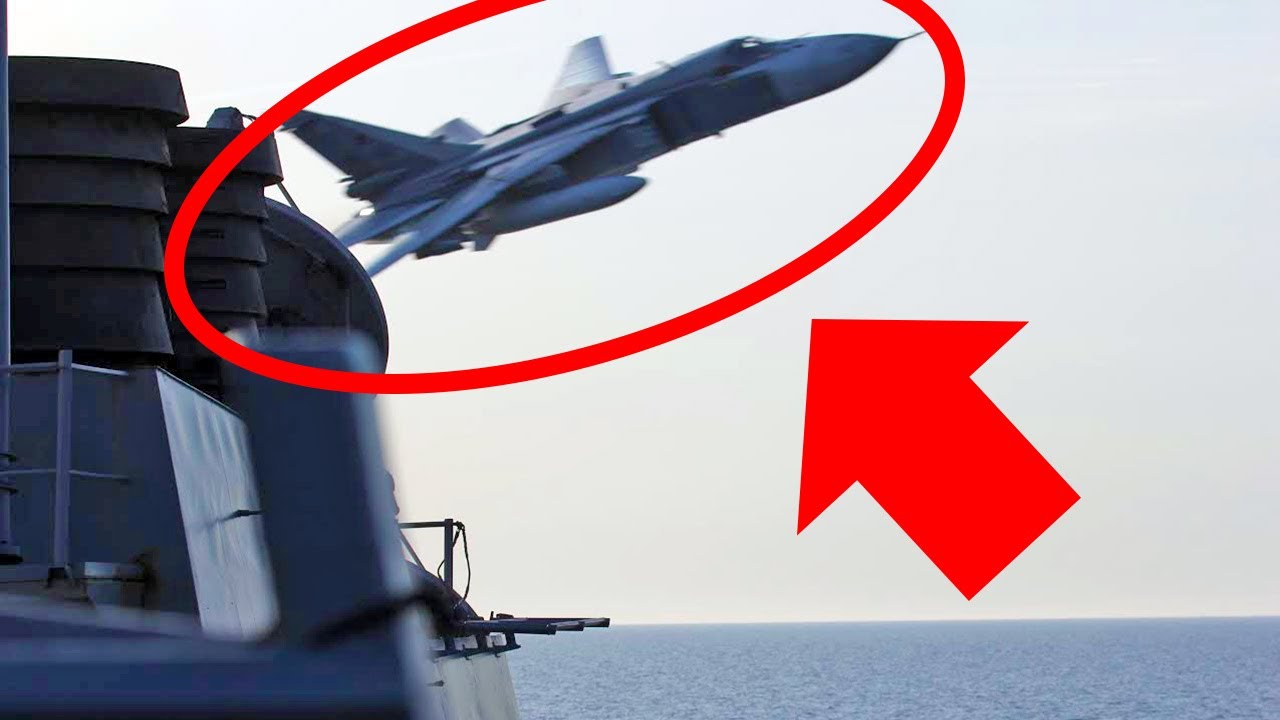 Russian SU-24s Play Chicken with a US Missile Destroyer