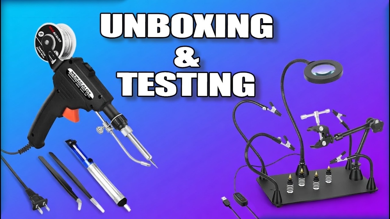 Testing Out a Soldering Gun and Magnetic Helping Hands!