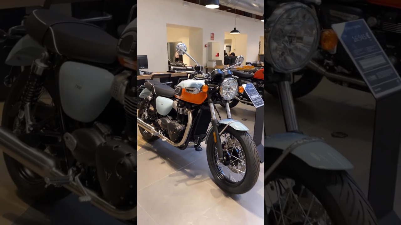 Bonneville T100 Gulf Edition🧡#triumph #triumphmotorcycles #triumphbonneville #triumphbikes #speed400