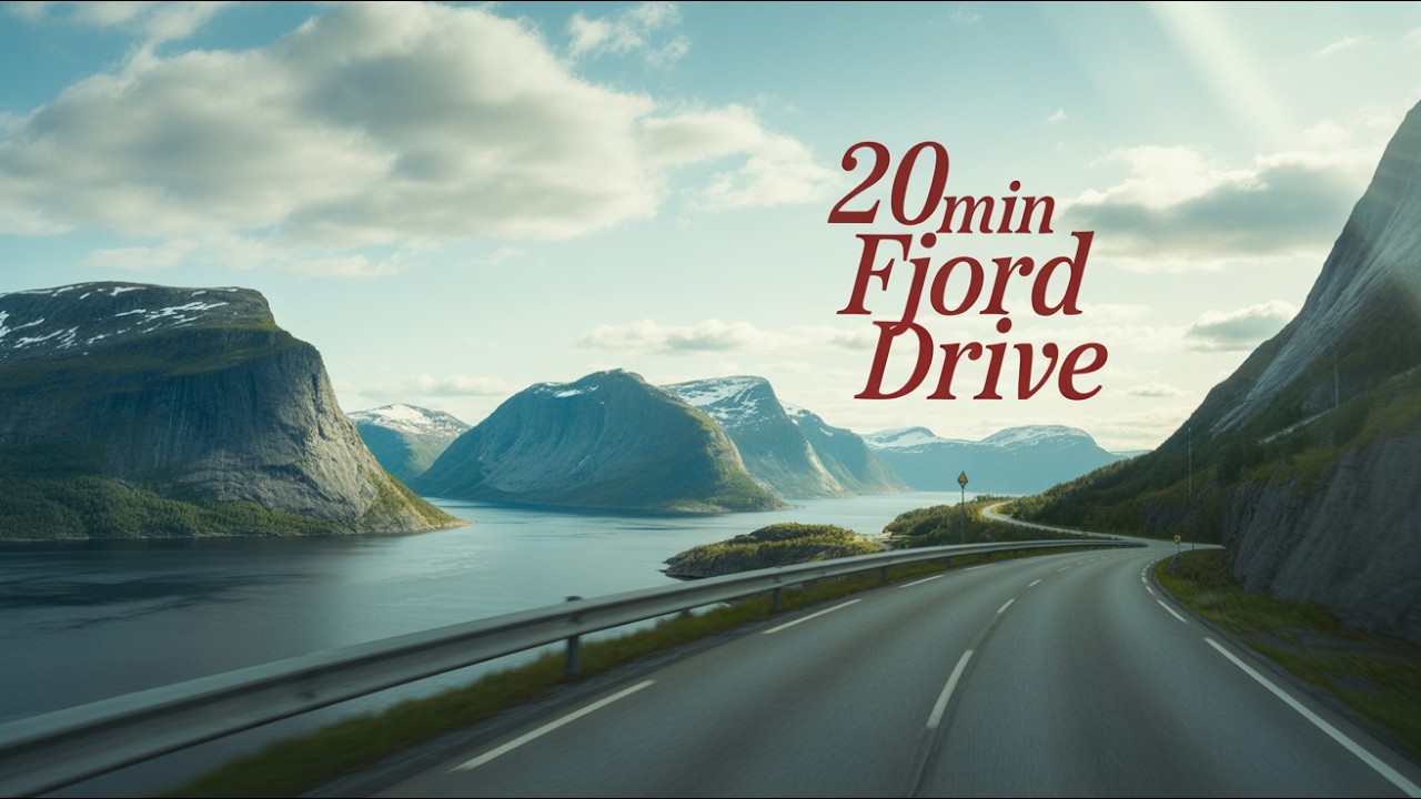 My Epic Norway Road Trip: A Serene Fjord Drive with Relaxing Piano (No Talking)
