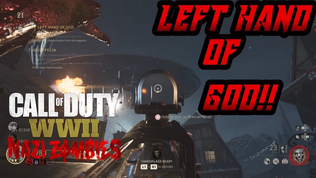 Left Hand of God — руководство по игре COD WW2 Zombies (Zeppelin)