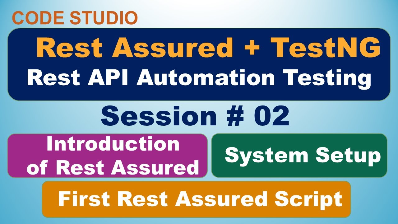 Rest Assured API Testing Session # 02 - Intro Of Rest Assured | System Setup | First Project