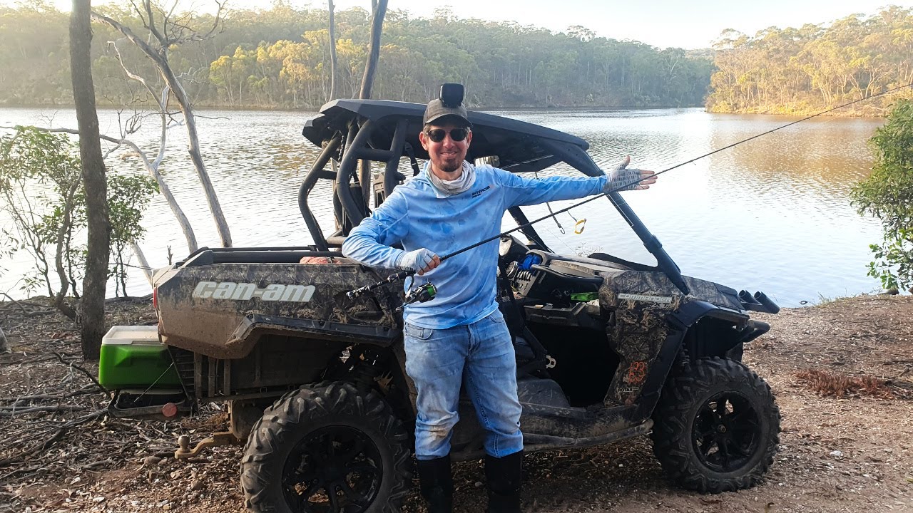 Off-Road Exploring and Fishing for HUGE Redfin !!