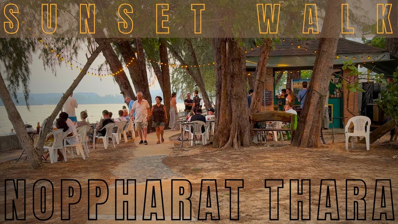 Sunset ☀️ Beach 🏖️ Walk @ Noppharat Thara Beach - Ao Nang Krabi Thailand