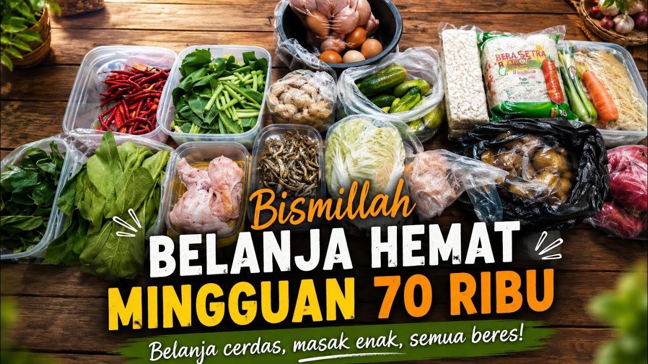 Bismillah Belanja mingguan hemat#vlogirtproduktif 