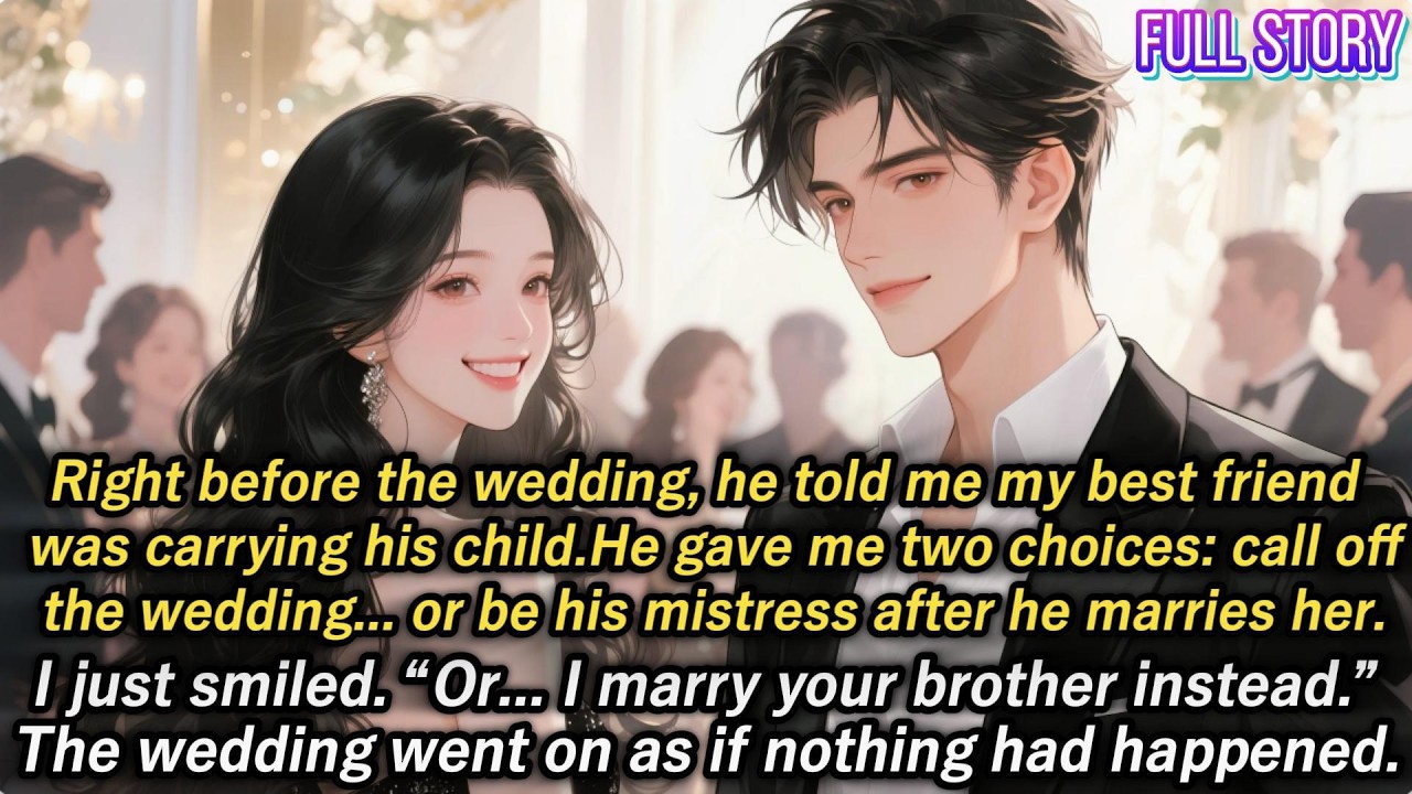 Right before the wedding, he told me my best friend was carrying his child.He gave me two choices...