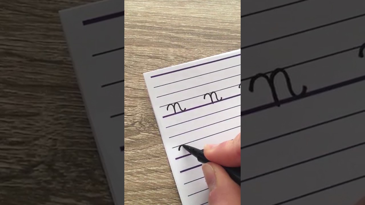&eacute;crire les lettre n et m
