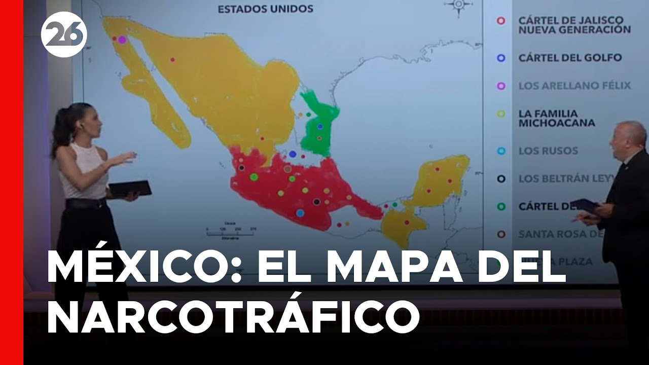 🚨 El MAPA del NARCOTR&Aacute;FICO en M&Eacute;XICO