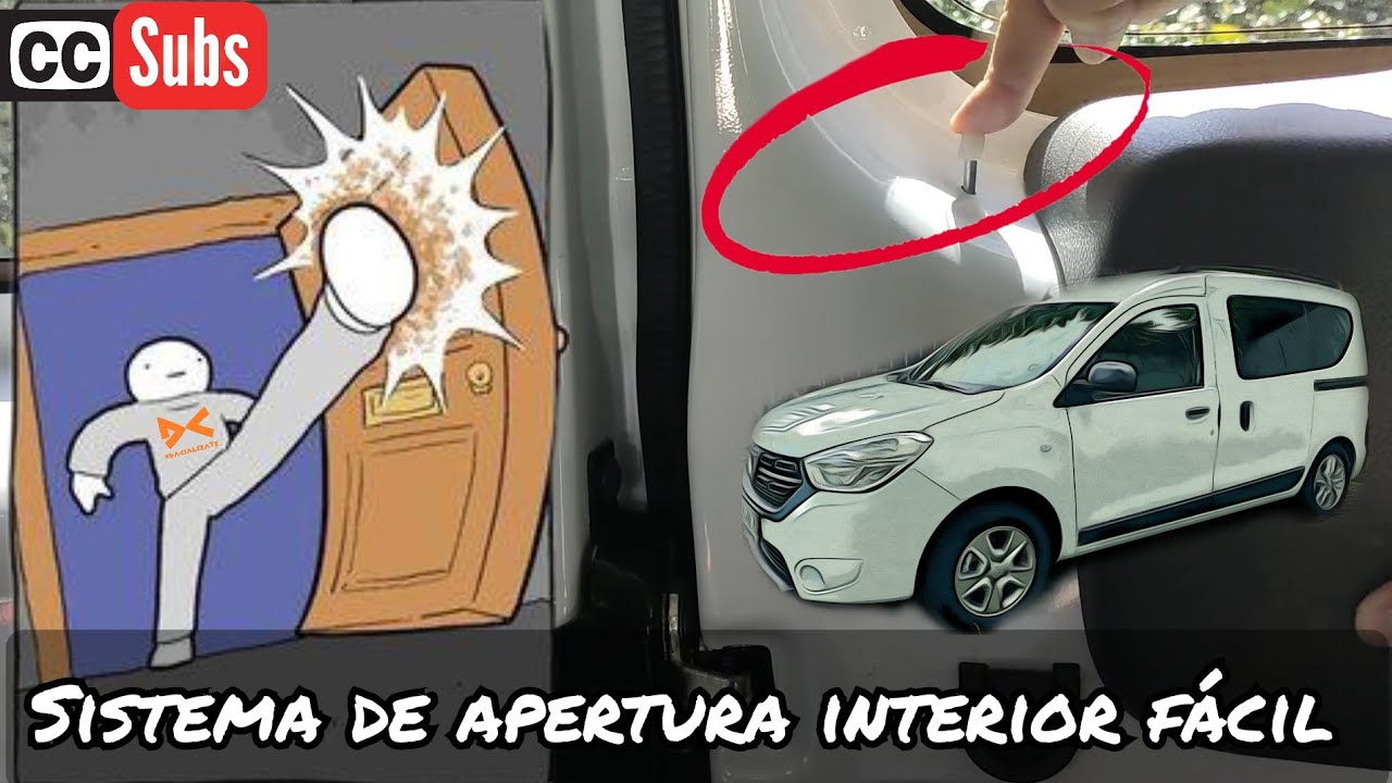 Кнопка для открытия двери изнутри автомобиля - Dacia Dokker - Простое руководство