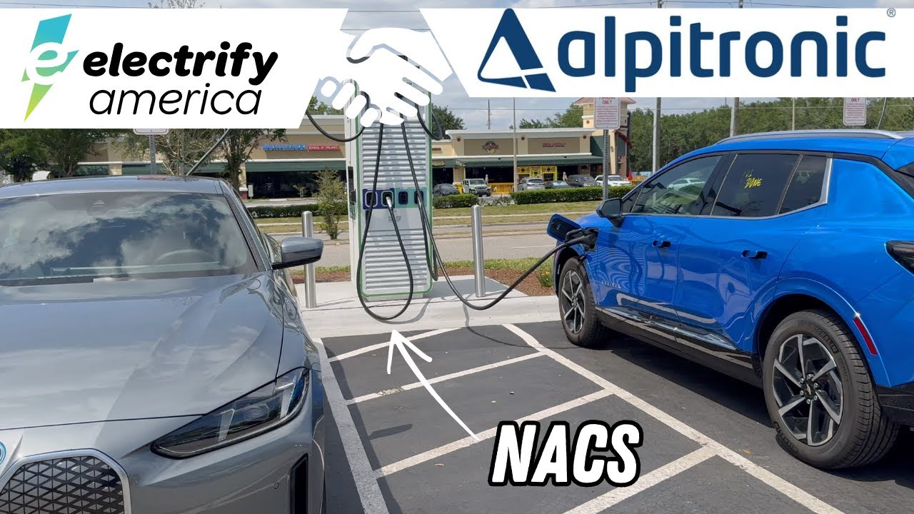 Electrify America's First Alpitronic & NACS Station Opens In Florida! My First Charge