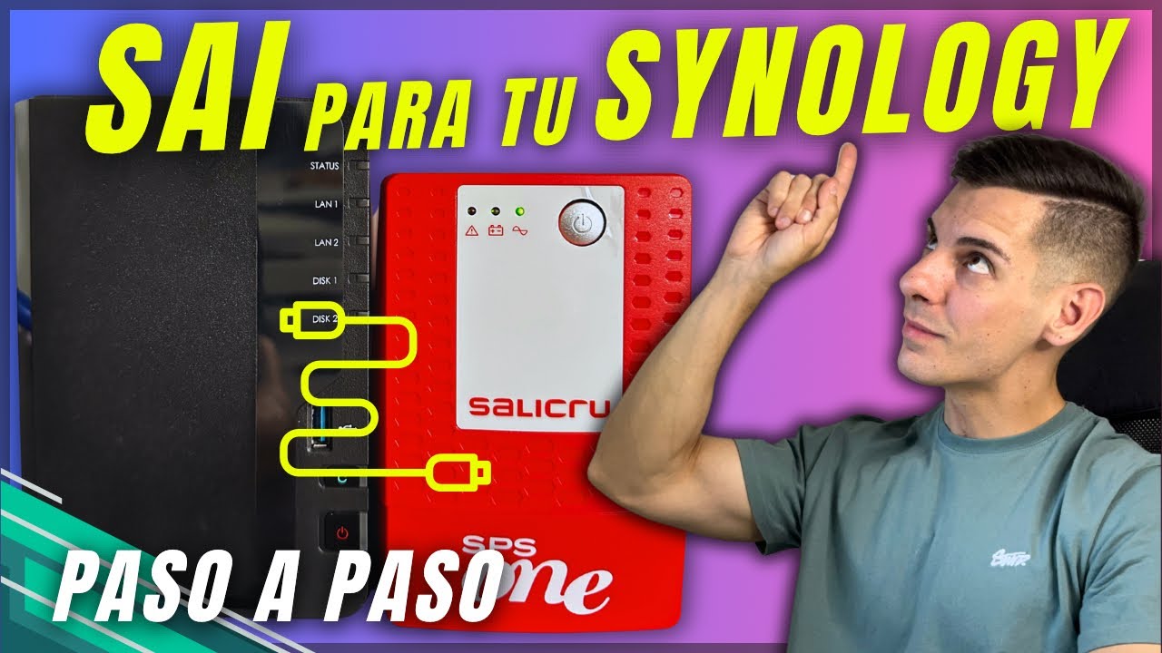 EL SAI 🔋 que TU SYNOLOGY NAS NECESITA ✅ [CONFIGURACIÓN POR USB]