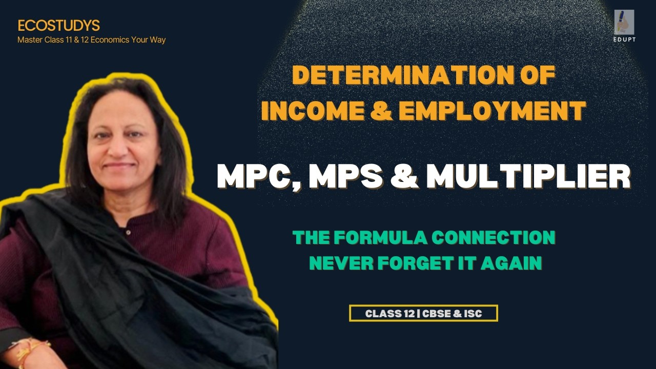 Relation Between MPC, MPS & Multiplier | Class 12 Macroeconomics | CBSE & ISC 2026 | EcoStudys